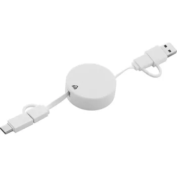 Datový kabel Rascop RABS USB nabíjecí kabel bílá