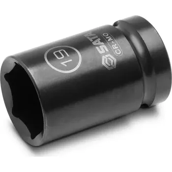 Gola hlavice 1/2" náhon 6hranná tenkostěnná nástrčná hlavice 19 (SATASC34312T)