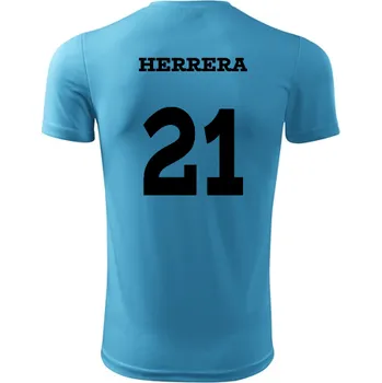 Dětský fotbalový dres Herrera - Barva: tyrkysová, Velikost 10let