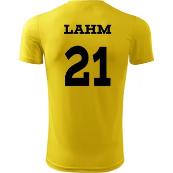 Dětský fotbalový dres Lahm - Barva: žlutá, Velikost 6let