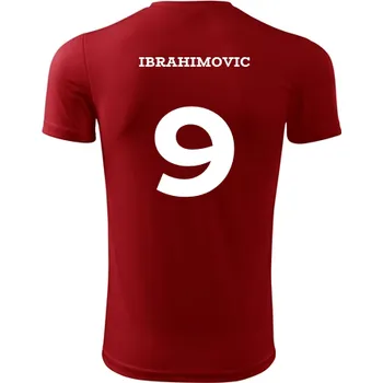 Dětský fotbalový dres Ibrahimovic - Barva: červená, Velikost 10let