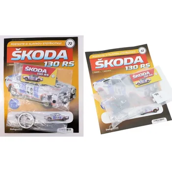 autíčko DeAgostini Škoda 130 RS 1:8 - sada časopisů #32 a #72 se stavebnicí