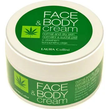 Tělový krém Laura Collini Pleťový & tělový krém s konopným olejem, 250ml