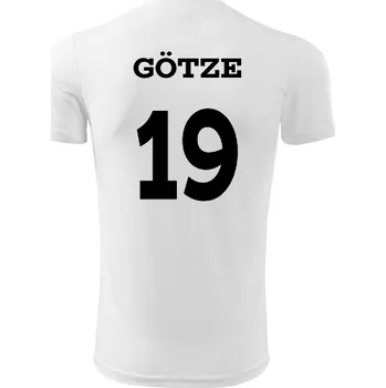 Dětský fotbalový dres Gotze - Barva: bílá, Velikost 12let