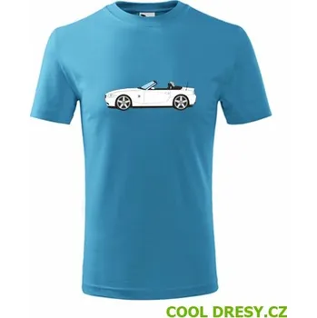 Dětské tričko s BMW Z4 - Barva: tyrkysová, Velikost 8let