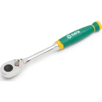 Ráčna Rychloupínací chromová ráčna s komfortní rukojetí 3/8" Drive 72T (SATAST12971G)