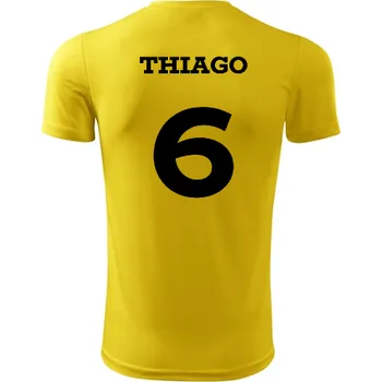 Dětský fotbalový dres Thiago - Barva: žlutá, Velikost 8let