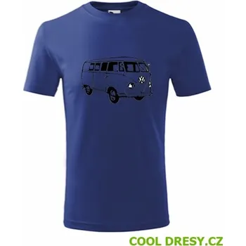 Dětské tričko s VW T1 2 - Barva: královská modrá, Velikost 8let