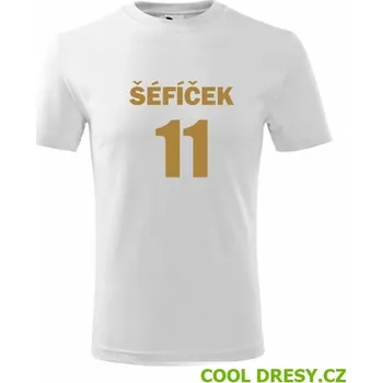 Chlapecké tričko Tričko Šéfíček 11 - Barva: bílá, Velikost 12let