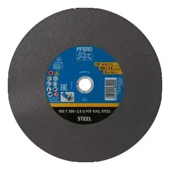 Příslušenství k brusce Řezací kotouč Pferd 100 T 300-3,8 Q PSF RAIL STEEL/22,23 pro železniční koleje (PF4007220434451)