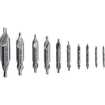 Vrták Středicí vrtáky Bernardo 0,75 ÷ 5 mm (Sada 10 dílů) (BER411071)