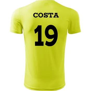 Dětský fotbalový dres Costa - Barva: neonově žlutá, Velikost 6let