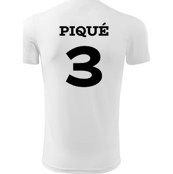 Dětský fotbalový dres Piqué - Barva: bílá, Velikost 12let