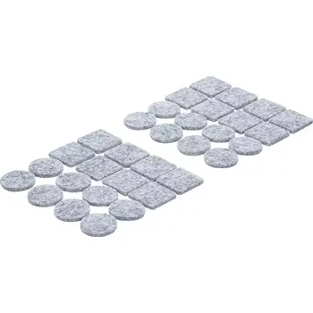 Šroub Plstěné kluzné prvky Kraftmann - šedý melír BGS1080704 (Sada 32 ks) (BGS1080704)