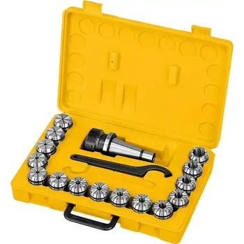 Kleštinový upínač se sadou kleštin, ISO 40 - 15 kusů (BER261011)