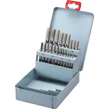 Závitořezný nástroj Sada závitníků ručních 21 dílů, M3 - M12, HSS (BER431005)