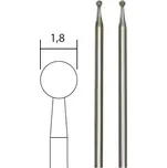 Diamantové stopkové brusné tělísko Proxxon 28222 - kulový tvar 1,8 mm (PROX28222)