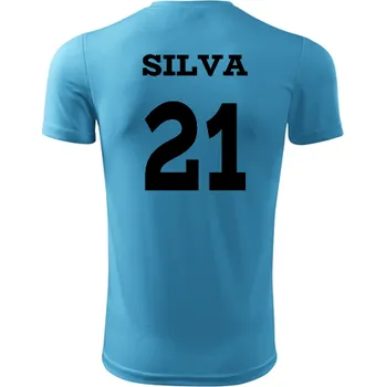 Dětský fotbalový dres Silva - Barva: tyrkysová, Velikost 8let