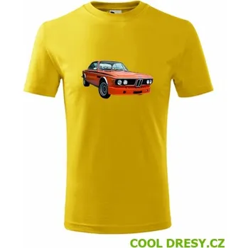 Chlapecké oblečení Dětské tričko s BMW 30 CSL - Barva: žlutá, Velikost 6let