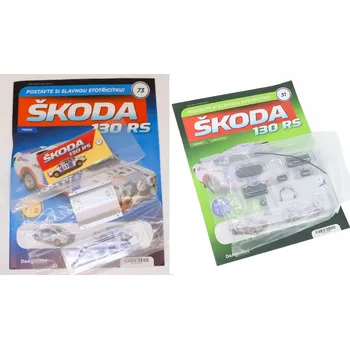 autíčko DeAgostini Škoda 130 RS 1:8 - sada časopisů #31 a #73 se stavebnicí