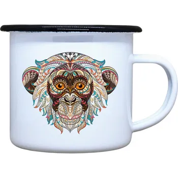 DOBRÝ TRIKO Plecháček s potiskem Hlava opice Velikost plecháčku: 330 ml