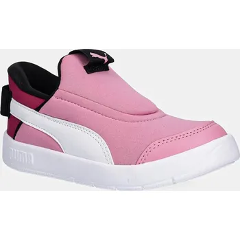 Dívčí obuv Dětské sneakers boty Puma Courtflex v3 SLIPTECH PS růžová barva, 399734 30X, EUR 28.5