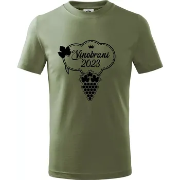 Chlapecké tričko Vinobraní 2023 - Tričko dětské bavlněné - 98 cm / 2 roky ( Khaki )