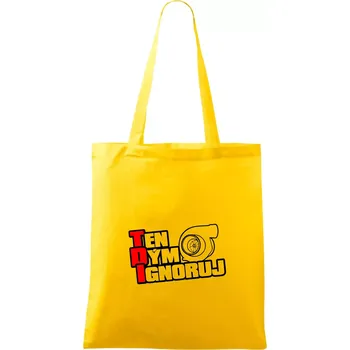 Ten dým ignoruj - Taška bavlněná - 42 x 38 cm ( Žlutá )