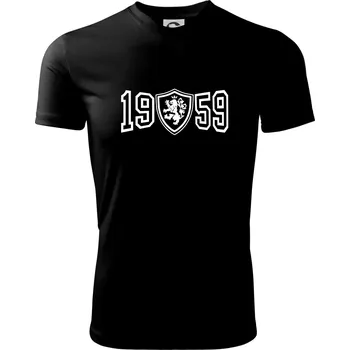 Pánské tričko Narozeninový motiv - znak - 1959 - Pánské triko Fantasy sportovní (dresovina) - M ( Černá )