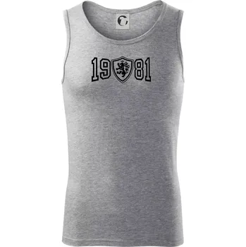 Pánské termoprádlo Narozeninový motiv - znak - 1981 - Tílko pánské Core - XL ( Tmavě šedý melír )