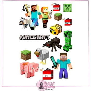 Přisada na vaření a pečení Minecraft č.14 jedlý papír - Bez úprav / Jedlý papír / Decor gel 50 g +39 Kč