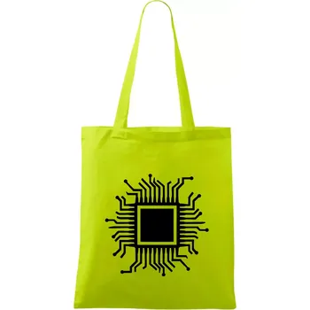 Procesor - Taška bavlněná - 42 x 38 cm ( Limetková )