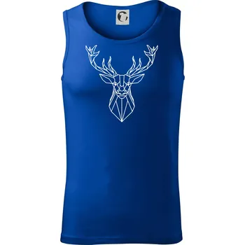 Geometrie - Jelen velký - Tílko pánské Core - XL ( Královská modrá )