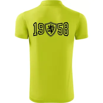 Pánská košile Narozeninový motiv - znak - 1958 - Polokošile Victory sportovní (dresovina) - XL ( Limetková )