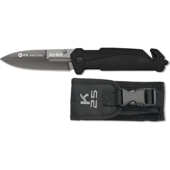 Bojový nůž Nůž zavírací AH-64 hladké ostří ČERNÝ (Nůž zavírací AH-64 hladké ostří ČERNÝ)