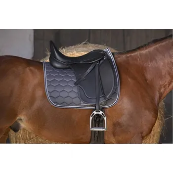 Jezdecké sedlo Drezurní sedlo NORTON CLUB Rexine Evol černé 17"