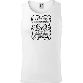 Blbý den na posedu - Tílko pánské Core - S ( Bílá )