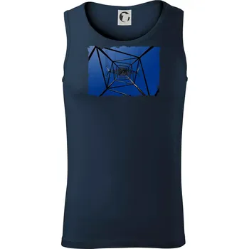 Stožár vysokého napětí zespodu - Tílko pánské Core - 2XL ( Námořní modrá (velmi tmavá - téměř černá) )