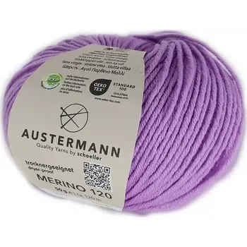 Příze Austermann Merino 120 EXP 172 (Příze Merino 120 EXP FLIEDER)