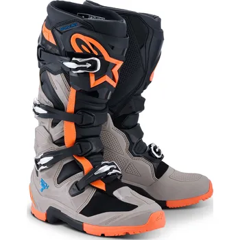 Moto obuv Boty na motorku Alpinestars Tech 7 Enduro černo-tmavě šedo-fluo oranžové 48