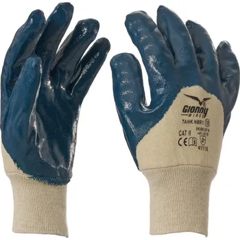 Pracovní rukavice Payper Máčené rukavice, TANK NBR1 Barva: modrá, Velikost: 10
