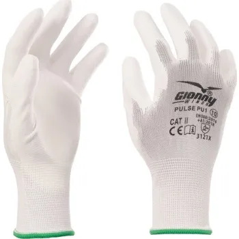 Pracovní rukavice Payper Máčené rukavice, PULSE PU1 Barva: BÍLÁ, Velikost: 6