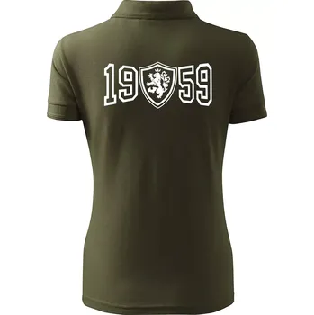 Narozeninový motiv - znak - 1959 - Polokošile dámská Pique Polo - 2XL ( Military )