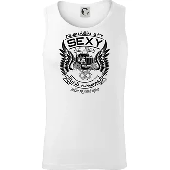 Nesnáším být sexy - kamioňák ( řidič kamionu ) - Tílko pánské Core - XL ( Bílá )