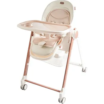 Výuková hračka 2Kids Toys Jídelní židlička s kolečky hnědá