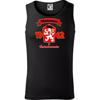Narozen v Československu - Přelepený znak 1962 - Tílko pánské Core - 2XL ( Černá )