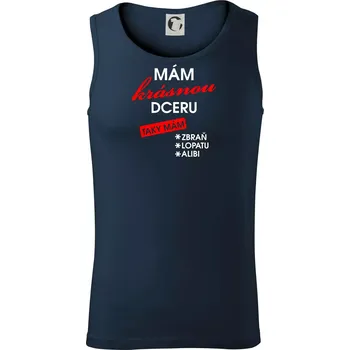 Mám krásnou dceru - Tílko pánské Core - S ( Námořní modrá (velmi tmavá - téměř černá) )