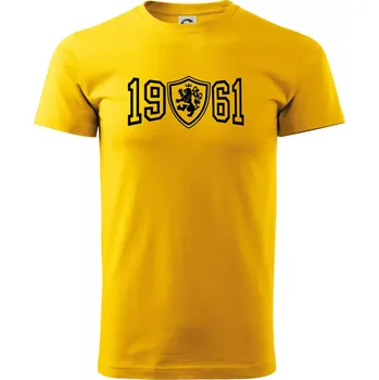 Pánské tričko Narozeninový motiv - znak - 1961 - Triko extra velké (5-8XL) - 6XL ( Žlutá )