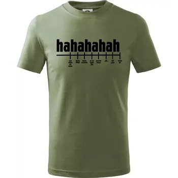 Varianty smíchu - Tričko dětské bavlněné - 134 cm/8 let ( Khaki )