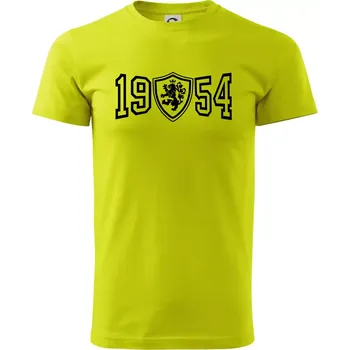 Narozeninový motiv - znak - 1954 - Klasické pánské triko vyšší gramáže - 2XL ( Limetková )
